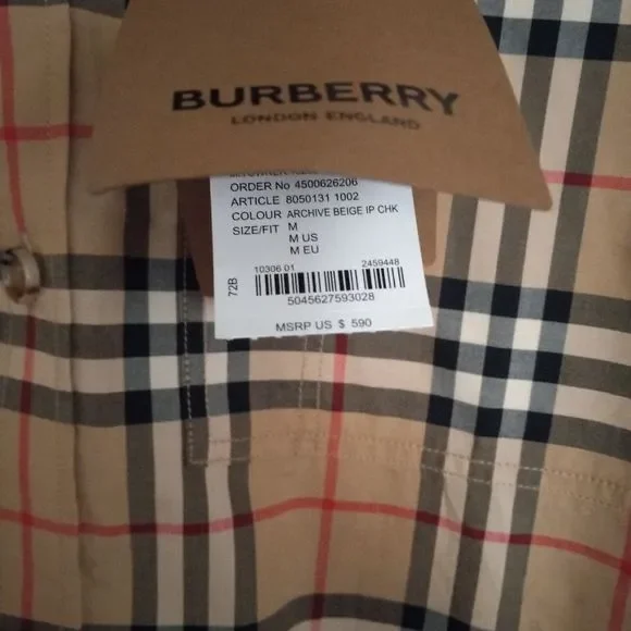 BURBERRYMen's Towner - Cotton Poplin Shirt With Tartan Pattern